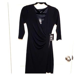Black midi 3/4 sleeve dress